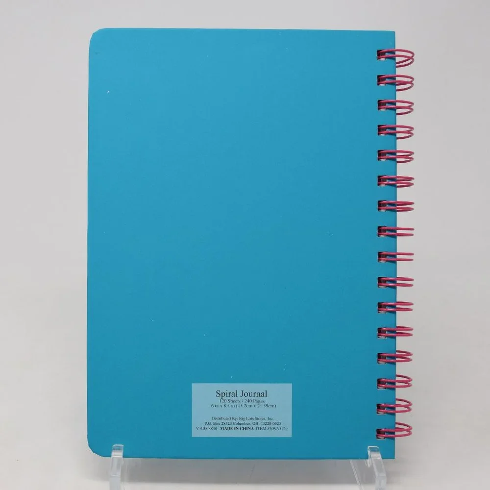 Dream Big Spiral Journal Hardcover Lined Pages Diary Back to School Notes Doodle